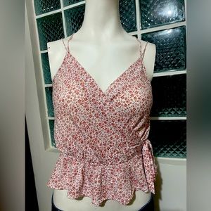 Spaghetti cross cross back Strap Tank Top size M